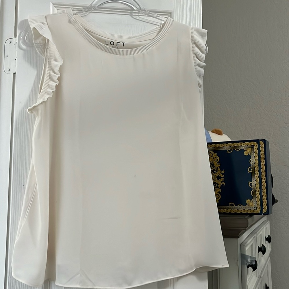 Loft ruffle blouse